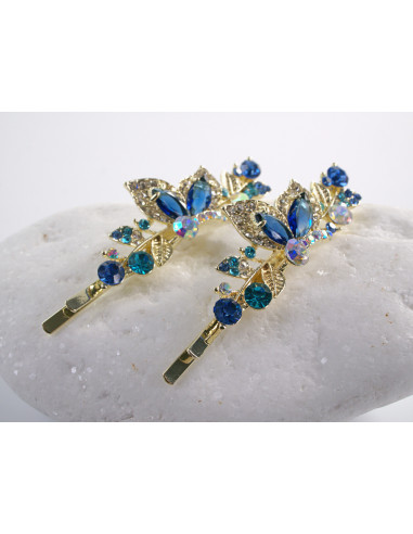 Wsuwka do włosów MOTYLKI   z kryształkami 2...