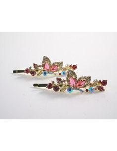 Wsuwka do włosów MOTYLKI   z kryształkami 2 szt. Lolita... 2