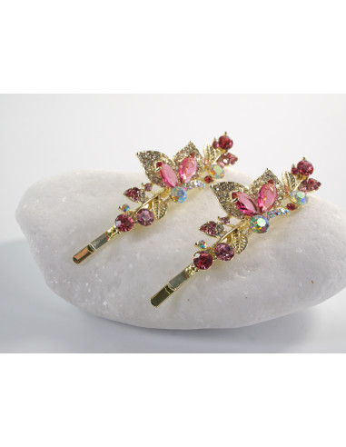 Wsuwka do włosów MOTYLKI   z kryształkami 2...