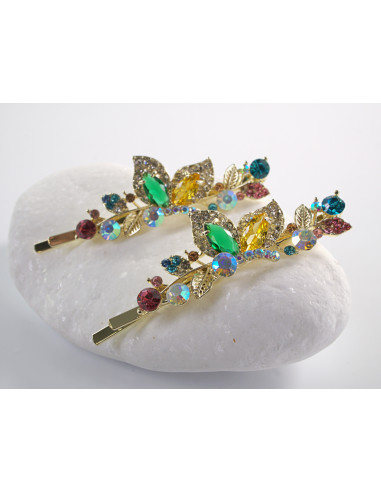 Wsuwka do włosów MOTYLKI   z kryształkami 2...