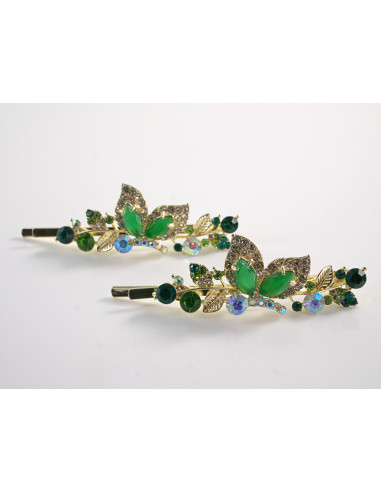 Wsuwka do włosów MOTYLKI   z kryształkami 2...