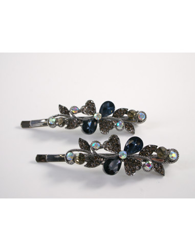 Wsuwka do włosów KWIATKI  z kryształkami 2 szt....
