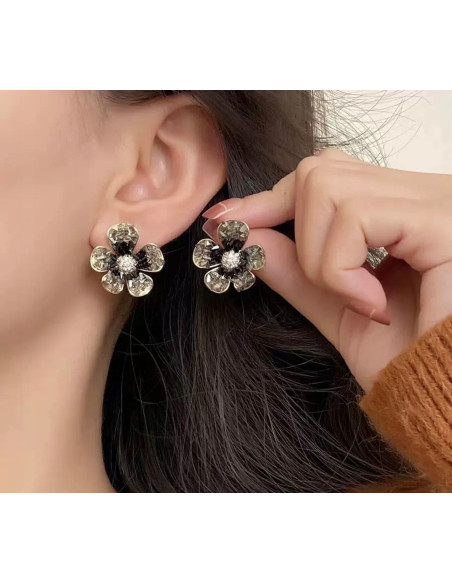 Kolczyki KWIAT KWIATY nie uczulające Lolita Accessories srebrny sztyft 925