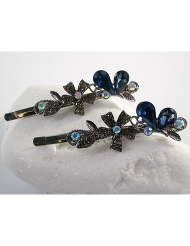 Wsuwka do włosów MOTYLEK z kryształkami 2 szt....