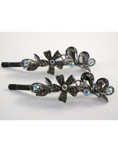 Wsuwka do włosów MOTYLEK z kryształkami 2 szt....