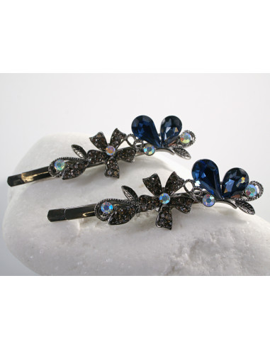 Wsuwka do włosów MOTYLEK z kryształkami 2 szt....