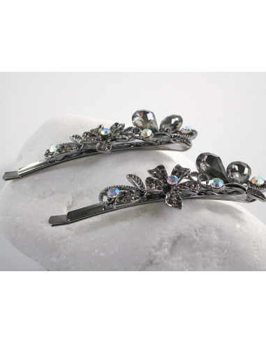 Wsuwka do włosów MOTYLEK z kryształkami 2 szt....