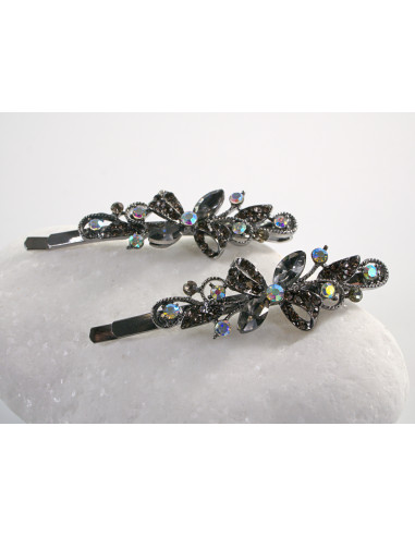Wsuwka do włosów KOKARDKI z kryształkami 2 szt....