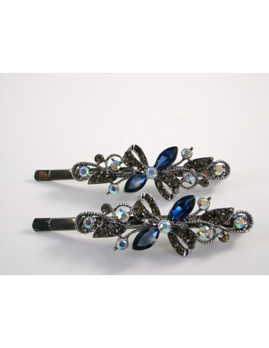 Wsuwka do włosów MOTYLEK z kryształkami 2 szt....