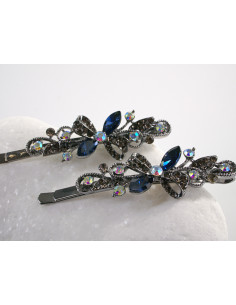 Wsuwka do włosów MOTYLEK z kryształkami 2 szt. Lolita... 2