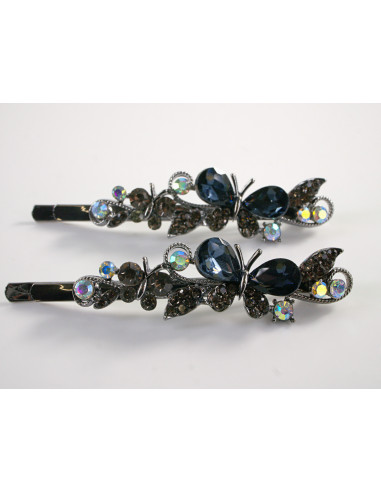 Wsuwka do włosów MOTYLEK z kryształkami 2 szt....