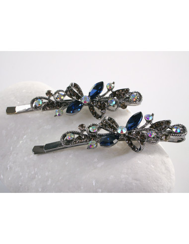 Wsuwka do włosów MOTYLEK z kryształkami 2 szt....