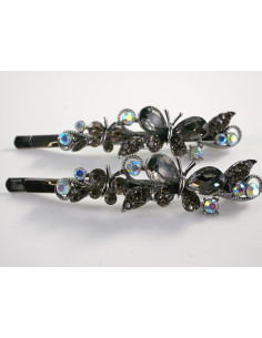 Wsuwka do włosów MOTYLEK z kryształkami 2 szt. Lolita...