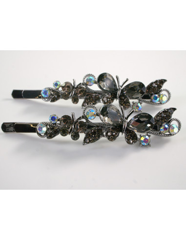 Wsuwka do włosów MOTYLEK z kryształkami 2 szt....