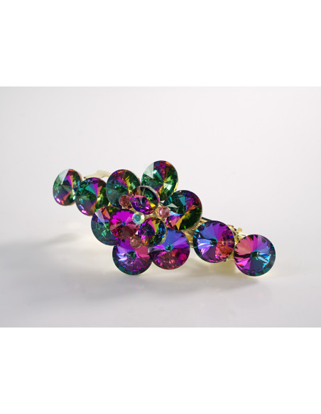 KLAMRA FRANCUSKA DO WŁOSÓW PREMIUM KRYSZTAŁY WIECZOROWA LOLITA AKCESORIA