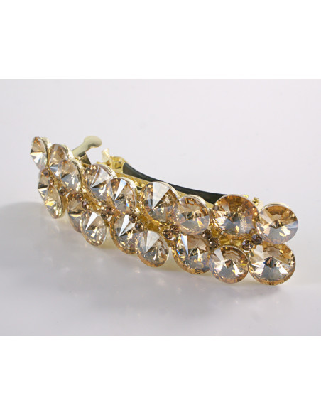 KLAMRA FRANCUSKA DO WŁOSÓW PREMIUM KRYSZTAŁY WIECZOROWA LOLITA AKCESORIA