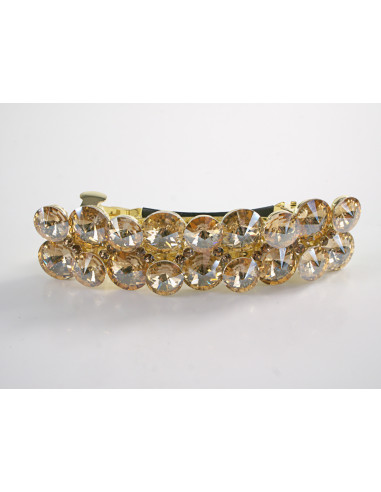 KLAMRA FRANCUSKA DO WŁOSÓW PREMIUM KRYSZTAŁY...