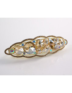 KLAMRA FRANCUSKA DO WŁOSÓW PREMIUM KRYSZTAŁY WIECZOROWA... 2