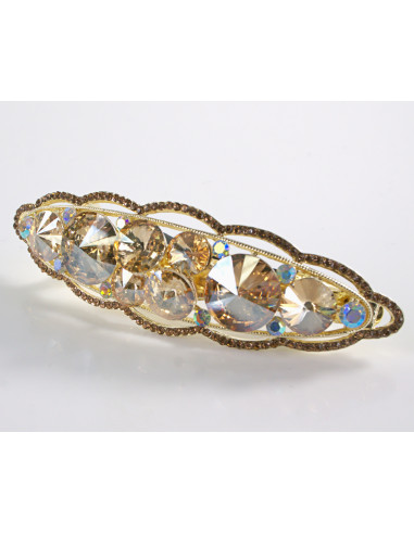 KLAMRA FRANCUSKA DO WŁOSÓW PREMIUM KRYSZTAŁY...