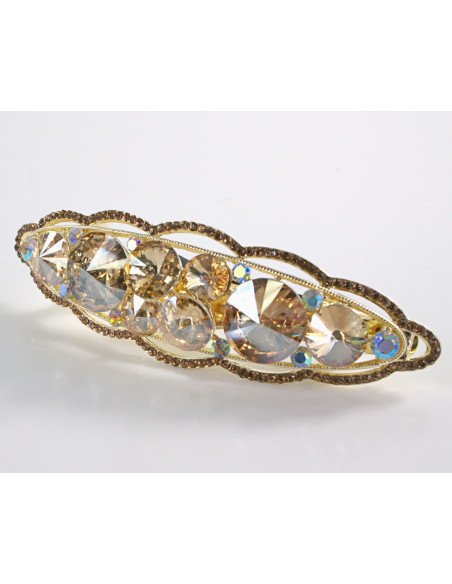 KLAMRA FRANCUSKA DO WŁOSÓW PREMIUM KRYSZTAŁY WIECZOROWA LOLITA AKCESORIA