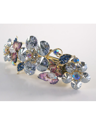 KLAMRA FRANCUSKA DO WŁOSÓW PREMIUM KRYSZTAŁY...