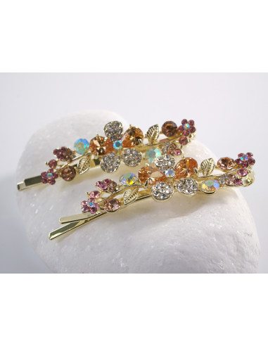 Wsuwka do włosów DIAMENTOWY KWIATEK  z...