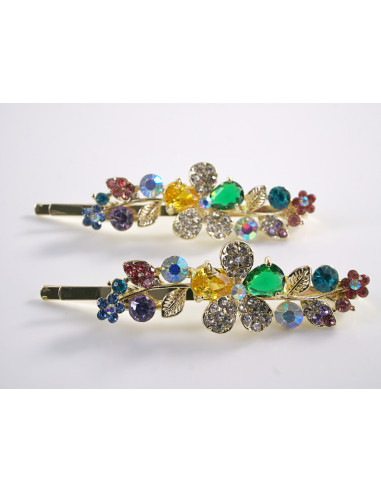 Wsuwka do włosów KOLOROWY  KWIATEK  z...