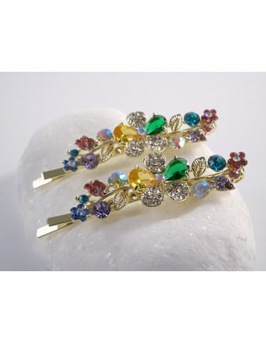 Wsuwka do włosów KOLOROWY  KWIATEK  z...