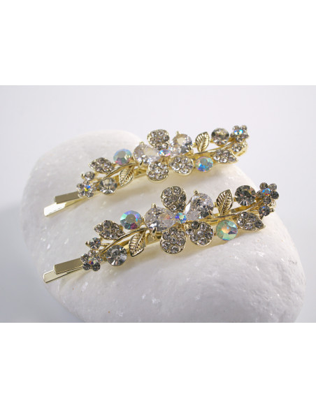 Wsuwka do włosów KRYSZTAŁOWY  KWIATEK   2 szt. Lolita Akcesoria