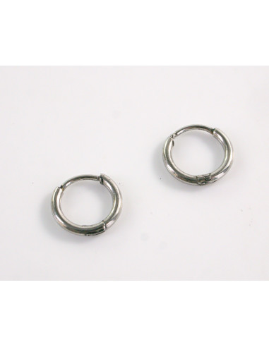 Kolczyki SREBRNE DELIKATNE KOŁA STAL...