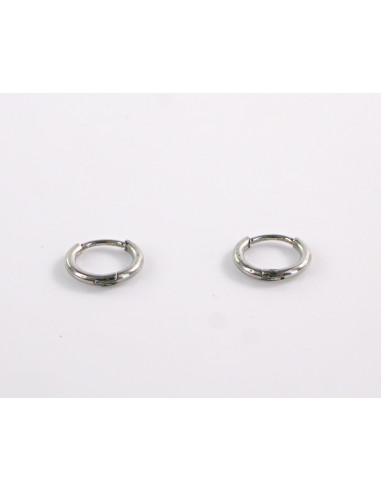 Kolczyki SREBRNE DELIKATNE KOŁA STAL...