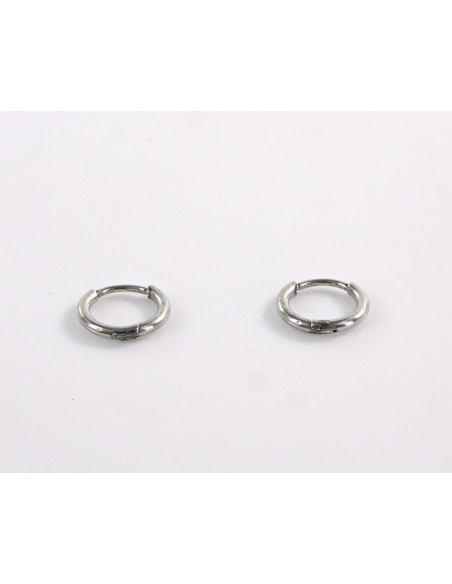 Kolczyki SREBRNE DELIKATNE KOŁA STAL CHIRURGICZNA LOLITA AKCESORIA 0,6 CM