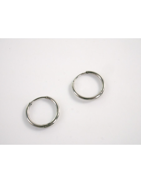 Kolczyki SREBRNE DELIKATNE KOŁA STAL CHIRURGICZNA LOLITA AKCESORIA 1,2 CM