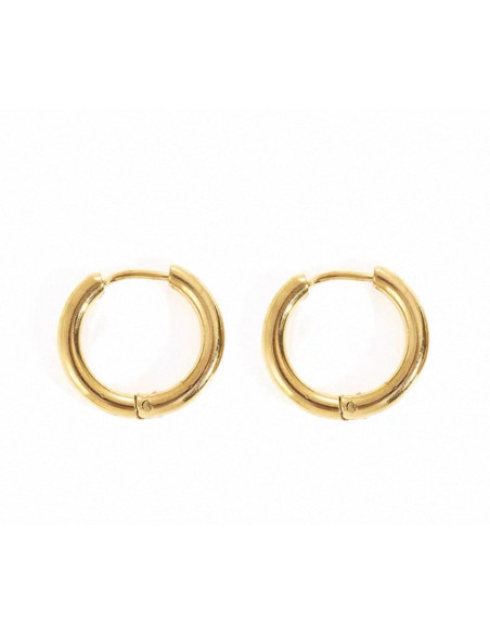 Kolczyki ZŁOTE   KOŁA STAL CHIRURGICZNA LOLITA AKCESORIA 1,2 CM