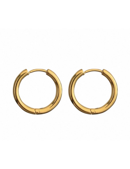 Kolczyki ZŁOTE   KOŁA STAL CHIRURGICZNA LOLITA AKCESORIA 1,4 CM