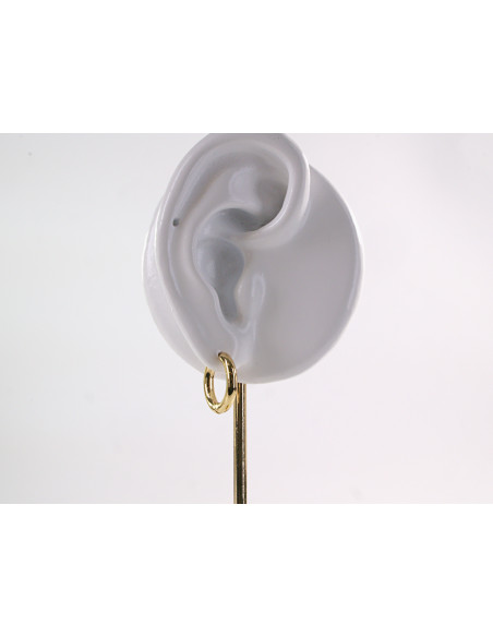 Kolczyki ZŁOTE   KOŁA STAL CHIRURGICZNA LOLITA AKCESORIA 1,4 CM