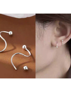 Kolczyki SREBRNA  NAUSZNICA STAL CHIRURGICZNA LOLITA... 2