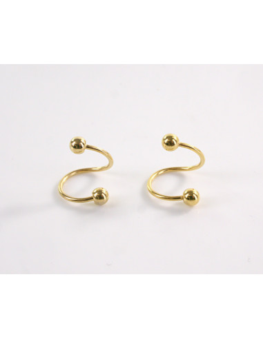 Kolczyki ZŁOTA  NAUSZNICA STAL CHIRURGICZNA...