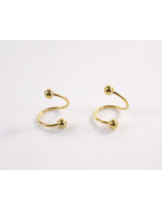 Kolczyki ZŁOTA  NAUSZNICA STAL CHIRURGICZNA LOLITA... 2