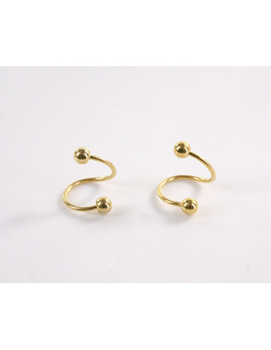 Kolczyki ZŁOTA  NAUSZNICA STAL CHIRURGICZNA...