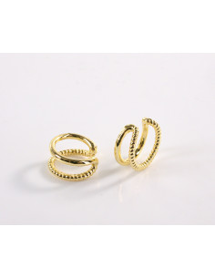 FAKE KOLCZYK  ZŁOTA  NAUSZNICA STAL CHIRURGICZNA LOLITA... 2