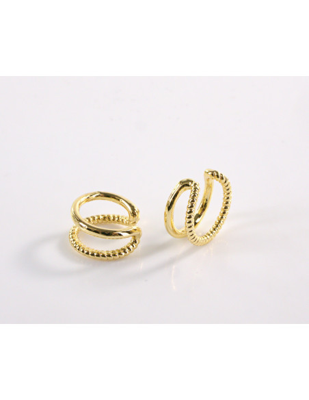 FAKE KOLCZYK  ZŁOTA  NAUSZNICA STAL CHIRURGICZNA LOLITA AKCESORIA  2 SZTUKI