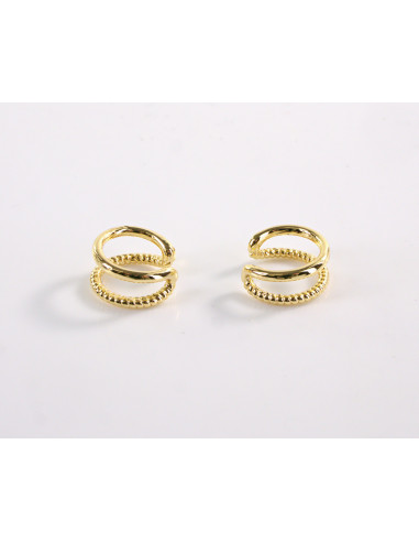 FAKE KOLCZYK  ZŁOTA  NAUSZNICA STAL...