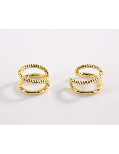 FAKE KOLCZYK ZŁOTA  NAUSZNICA STAL CHIRURGICZNA...