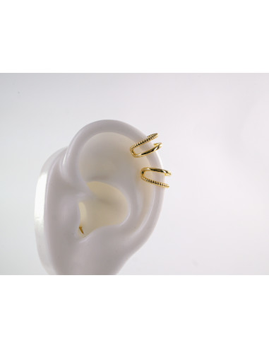 FAKE KOLCZYK ZŁOTA  NAUSZNICA STAL CHIRURGICZNA...