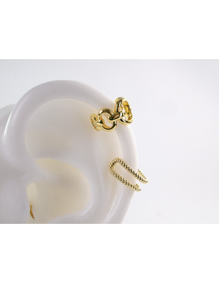 FAKE KOLCZYK ZŁOTA  NAUSZNICA STAL CHIRURGICZNA LOLITA AKCESORIA  2 SZTUKI