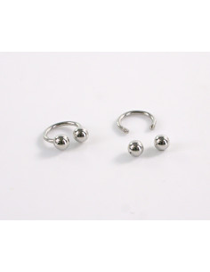 Kolczyki NOS WARGA SREBREN STAL CHIRURGICZNA LOLITA...