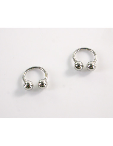 Kolczyki NOS WARGA SREBREN STAL CHIRURGICZNA...