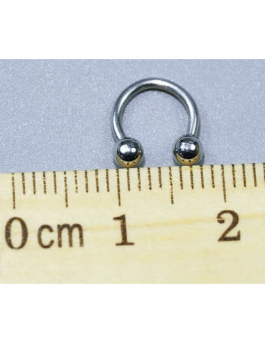 Kolczyki NOS WARGA SREBREN STAL CHIRURGICZNA...