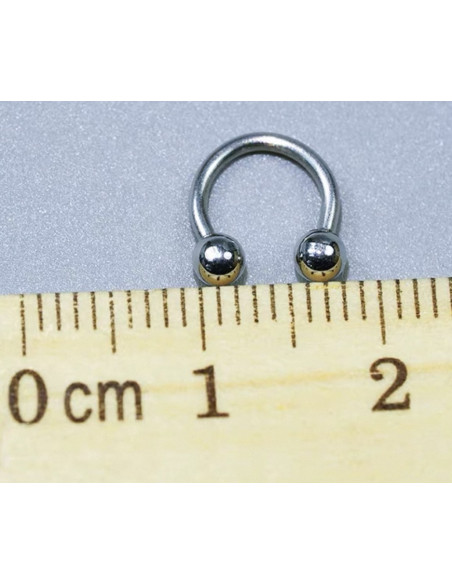 Kolczyki NOS WARGA SREBREN STAL CHIRURGICZNA LOLITA AKCESORIA 0,6 CM 2 SZT.